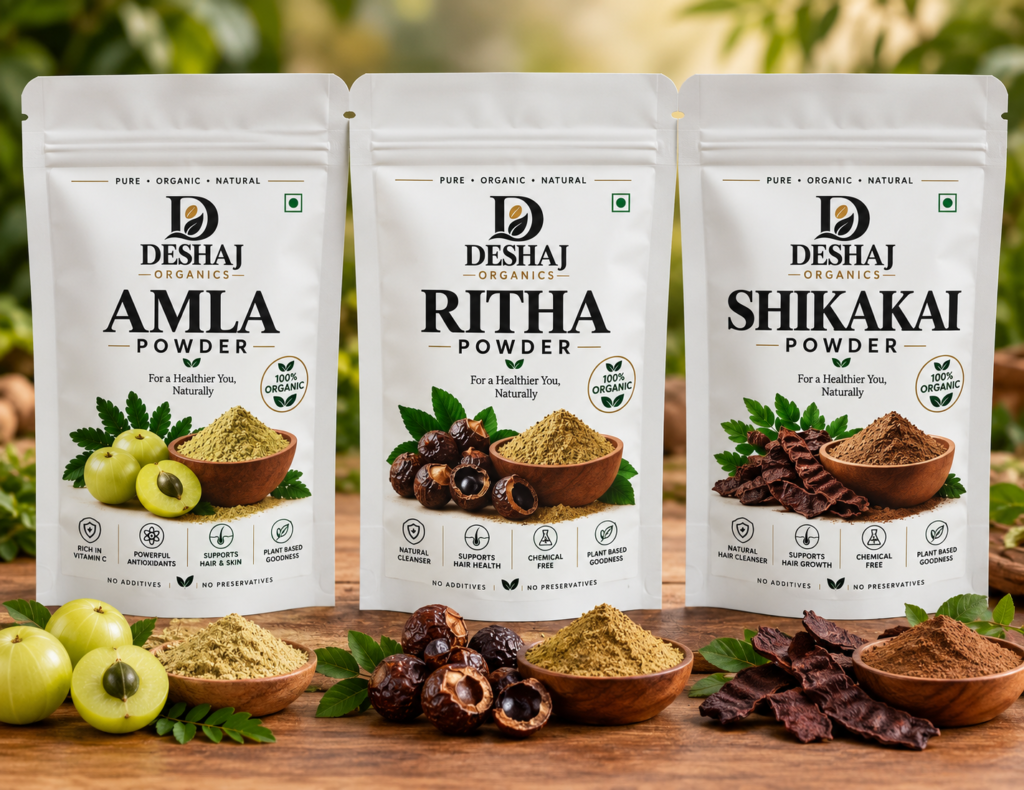 Amla, Reetha & Shikakai Powder